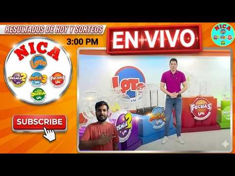 Loto Nicaragua En Vivo Nica 3pm hoy Viernes 03 de Julio 2026, Sorteo nica en vivo #lotonicaragua