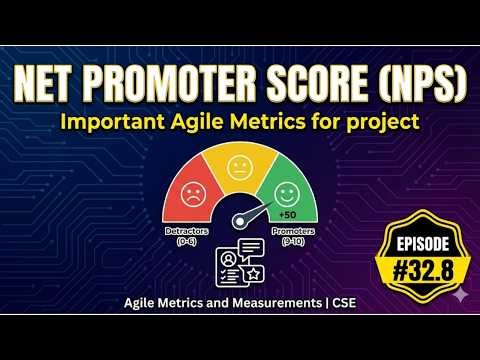 32.8 Net Promoter Score | Important Agile Metrics for project | Agile Metrics and Measurements | CSE