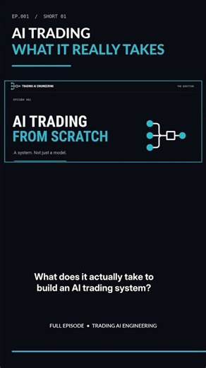 What Does It Take to Build a Real AI Trading System? #Shorts
