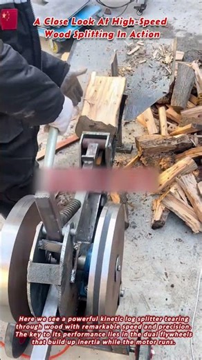 A Close Look At High Speed Wood Splitting In Action