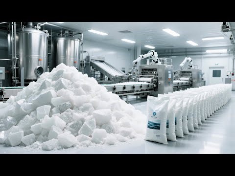 Inside a Modern Salt Factory: From Seawater to Refined Table Salt (Full Process)