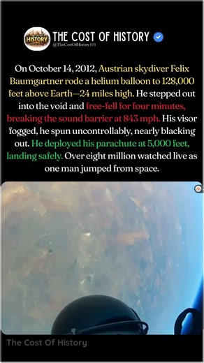 When Felix Baumgartner Jumped From Space's Edge. #shorts