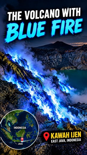 The Volcano With Blue Fire — Kawah Ijen, Indonesia #mystery #volcano