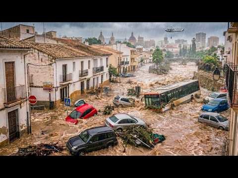 Spain Paralyzed by Massive Floods! Valencia Under Water, 145 Towns Locked Down, Army Deployed