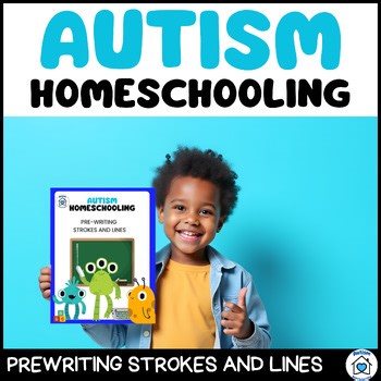 Autism Prewriting Workbook | Strokes & Lines with Visual Cues