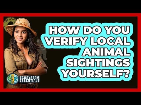 How Do You Verify Local Animal Sightings Yourself? - Ecosystem Essentials