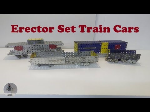 A. C. Gilbert Erector Set Train Cars