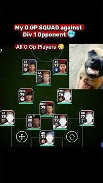 My Full 0 GP SQUAD 😂 Vs Div 1 Opponent 🥶 #efootball
