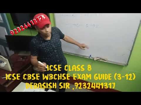 ICSE Class 8 Number System Class by Debasish Debnath Sir Computer Exam Guide 9232441317