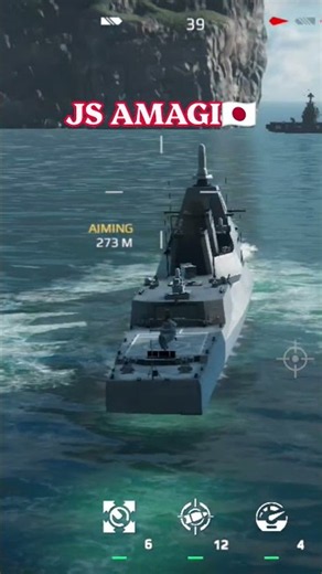 JS AMAGI! 🇯🇵⚓ A JAPANESE WARSHIP YOU MUST SEE IN ACTION! | Modern Warships #modernwarships #Shorts
