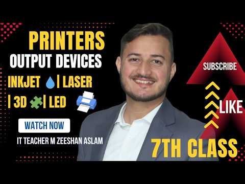 Printers |Types of printers | Inkjet, Laser, 3D & LED Printers Explained | Grade 7 Computer Science