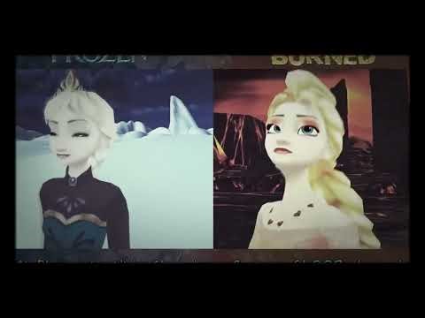 Frozen VS Burned Elsa "Let It Go" | Song | MMD