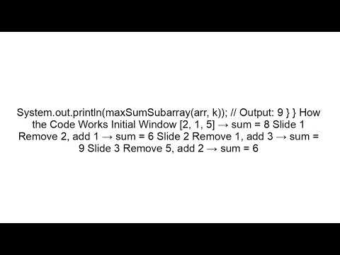 Sliding Window Algorithm Explained in Java | Easy Step-by-Step Guide