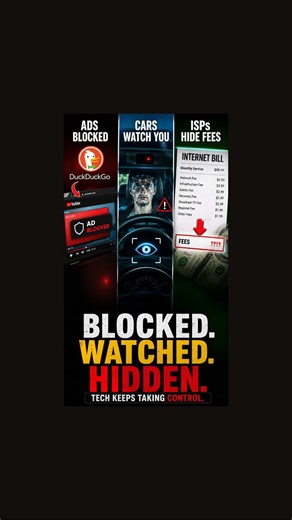 DuckDuckGo Blocks Ads, Cars Watch You, ISPs Hide Fees #fyp #technews #duckduckgo #youtube #hiddenfee
