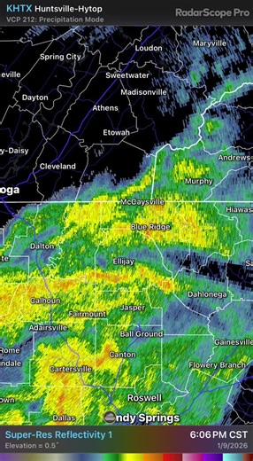 Local 3 News on Instagram: "8pm radar loop. While solid rain continues to train through parts of north GA and the Blue Ridge, much if our area is seeing nothing more that a light mist this evening. More widespread rain is likely late tonight and overnight. @davidkarnes3"