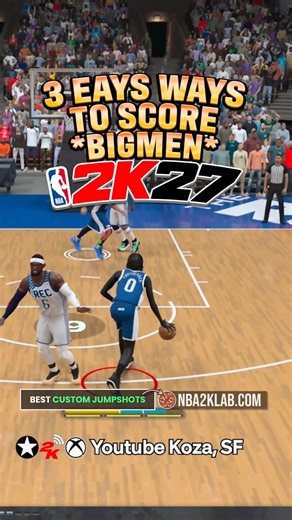 NBA 2K27 Best Ways to Score Big Man Build #2k #2k27 #nba2k27