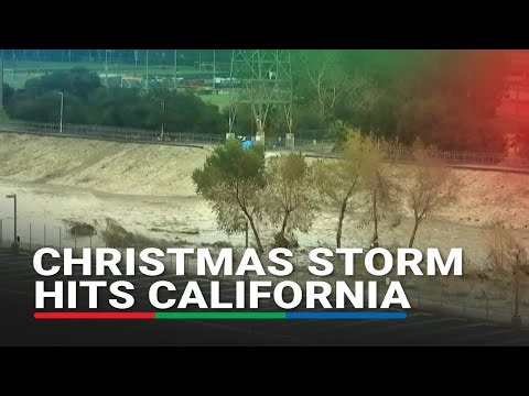 Los Angeles river swells as storm hits California | ABS-CBN News