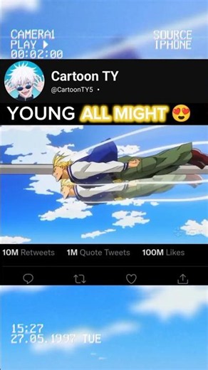 YOUNG ALL MIGHT 😍☠️ | #anime #myheroacademia #shorts