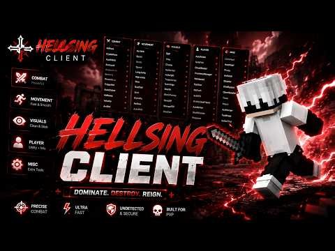 HELLSING CLIENT Showcase (1.21.11) | Best Crystal PvP Client?