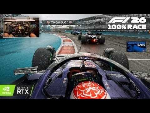 F1 26 4K Ultra Realistic Season - Max Verstappen's Red Bull RB22 | 2026 Miami GP 100% Race Gameplay