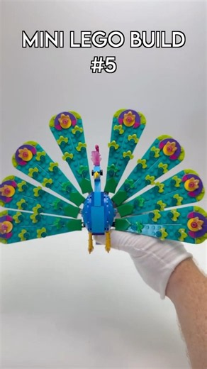 Mini Build Series #5 | Exotic Peacock 🦚✨ #lego #shorts