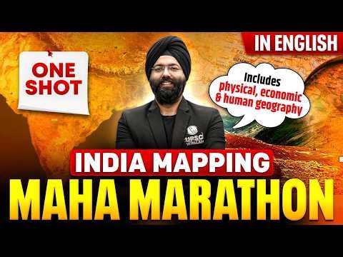 Complete India Mapping in One Video 🔥🔥| India Mapping in One Shot🔥🔥 | UDAAN 2026 in English📖📖