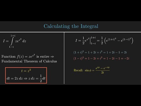 Evaluating Definite Complex Integral from 1-i to 1+i