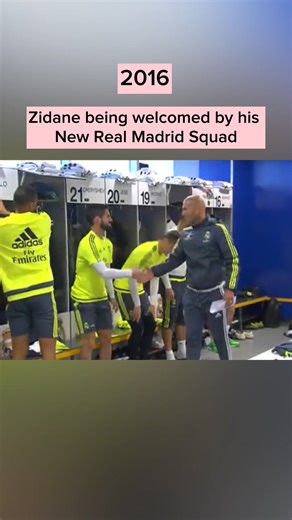 Back in 2016, a special moment as Zidane is welcomed by his new Real Madrid squad. A new journey begins at the Bernabéu. History in the making. #realmadrid #Zidane #footballteam #HalaMadrid #footballhistory | My Greatest 11