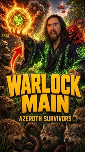 Asmongold MAINS Warlock In Azeroth Survivors