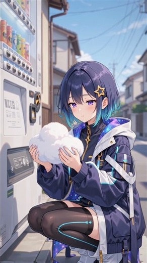 自販機で雲を買った#セカイノハテ #ハテンちゃん #ショート #shorts #シュール #アニメ #不思議な日常