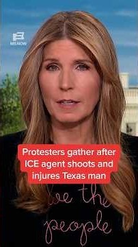 Protesters gather after ICE agent shoots and injures Texas man