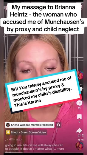 Brianna Heintz this is my message to you. You have no one to blame but yourself. You sound like a narcissist & addict as you deflect You are making this video on a platform you stole from Gypsy Blanchard, you inserted yourself into her life for fame and money - you were never sober. You are learning the hard way that bad choices come with consequences. You were on a reality show - you became a public figure. This is on you. And remember that Audrey is just your new target. You forget about how y