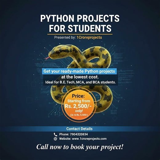 🐍 Python Projects for Students – Grab Yours Now! #1croreproject