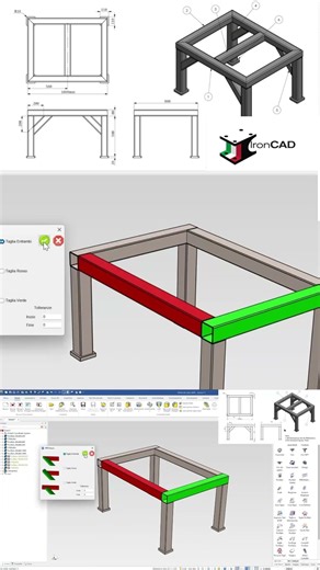 Structure in IronCAD #shorts #ironcad #structure #cad3d #architecture @IronCADit