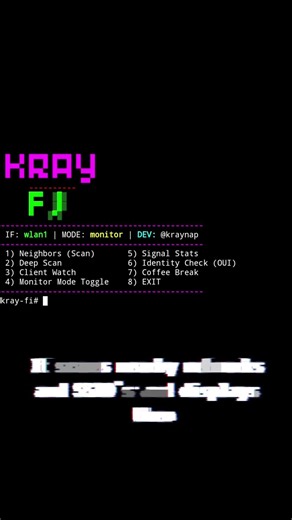 Kray-Fi explained: Wi-Fi scanning #raspberrypi #termux #tutorial #tools #terminal #wifi #viral