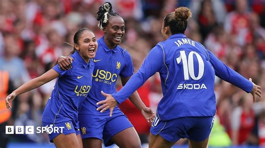 Chelsea 1-0 Arsenal: Chelsea 1-0 Arsenal: Blues win feisty WSL derby at Stamford Bridge