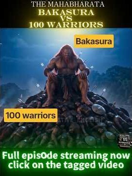 BAKASURA vs 100 WARRIORS – The Rakshasa's Brutal Massacre! | #shorts #mahabharata