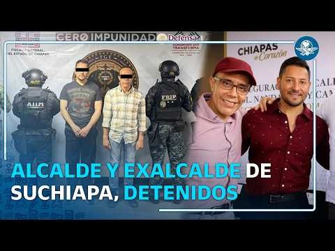 Detienen a alcalde y exalcalde morenistas de Suchiapa, Chiapas, en operativo