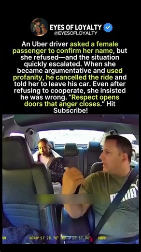 Uber Driver Says Get Out… She Refuses 😳📱