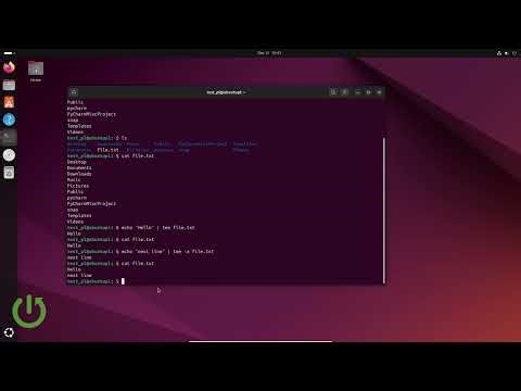 How to use tee command on Linux