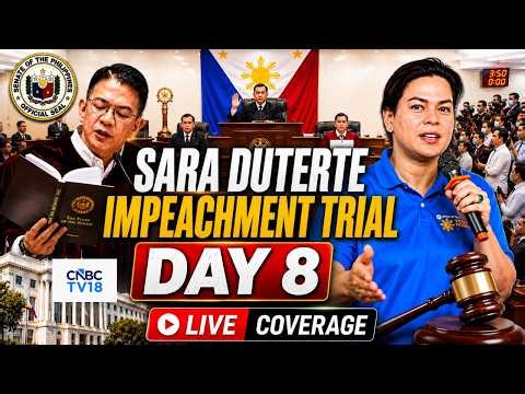 Philippines Senate LIVE: Sara Duterte Impeachment Trial Day 8 July 21th| Bank Records Subpoena |N18G