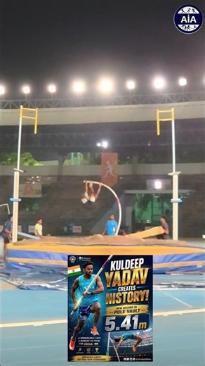 Kuldeep Yadav 🇮🇳 Pole Vault training session hard work 🥇📈 #shorts