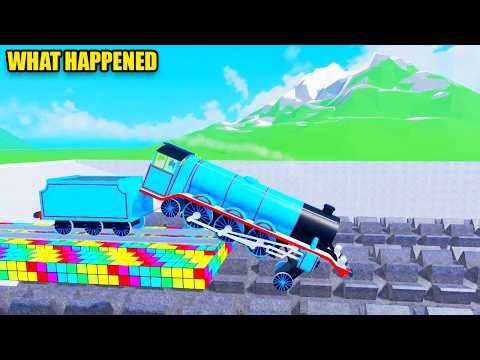Thomas And Friends Fall Into The Giant Grinder Crashes... Accidents Will Happen