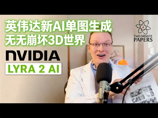 【中配】英伟达新AI可将单张图片转为永远不会崩坏的3D世界 - Two Minute Papers