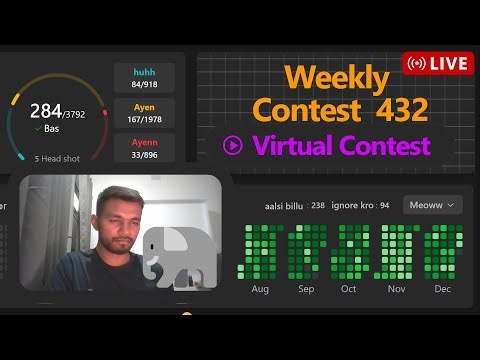 Weekly Contest - 432 | Day 56 of Virtual Contest | Leetcode