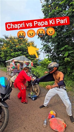 Chapri R15 Bike Rider Wrong With A Girl 🤬 Road Rage | Chapri Rider vs Papa Ki Pari 😭 #sad #shorts