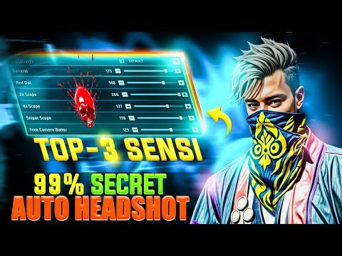 Top 3 Powerful Sensitivity Settings For Free Fire 2025 🔥 Best Headshot & Auto Aim Lock Settings