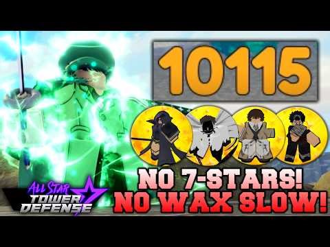 Solo Gauntlet No 7 Stars & No Wax Slow in All Star Tower Defense Roblox