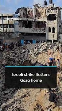 Israeli strike destroys home in Gaza refugee camp