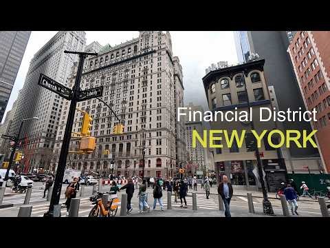 New York / Walking tour Financial District / NYC 4К 60fps